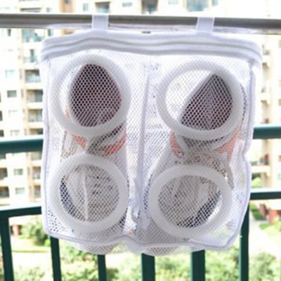 shoes in net