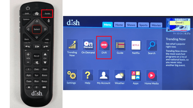 Wally Remote with Menu Guide